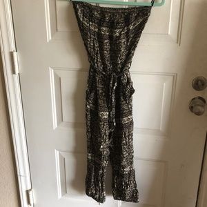 Strapless Capri Romper